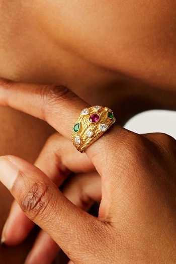 Arvino Multi Color Textured Band Ring at Aza Fashions Arvino_Multi Color Textured Band Ring _at_Aza_Fashions
