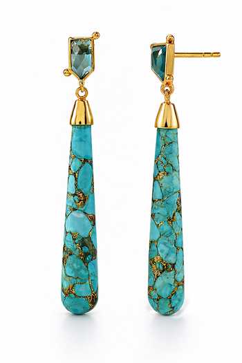 Shop Arvino Blue London Topaz Drop Earrings Online at Aza Fashions Shop_Arvino_Blue London Topaz Drop Earrings _Online_at_Aza_Fashions
