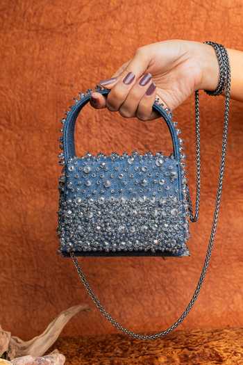 Nayaab By Sonia Denim Kasse Mini Bag