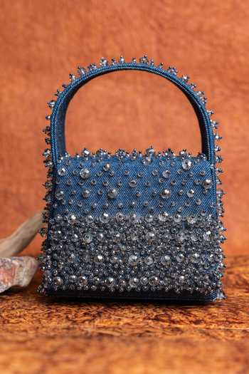 Buy Nayaab By Sonia Blue Denim Kasse Mini Bag Online at Aza Fashions Buy_Nayaab By Sonia_Blue Denim Kasse Mini Bag _Online_at_Aza_Fashions