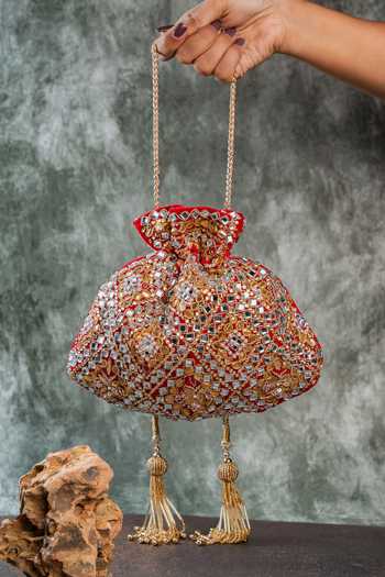Nayaab By Sonia Royal Abla Red Potli