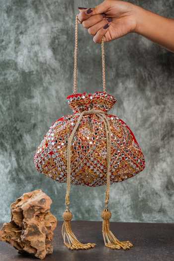 Nayaab By Sonia Royal Abla Red Potli