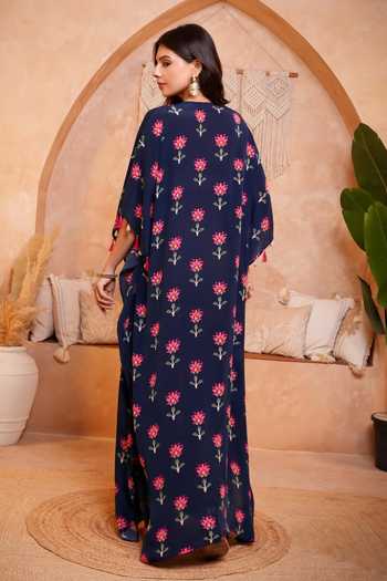 Sajeda A Lehry Saba Digital Print Kaftan 