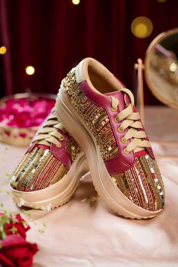 House of Vian Regalia Embellished Sneakers