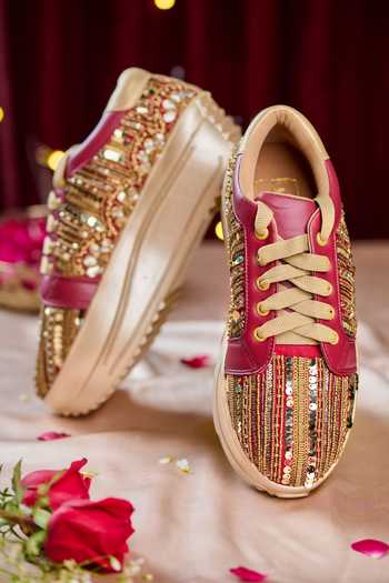 House of Vian Regalia Embellished Sneakers