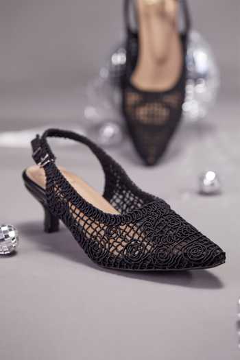 House of Vian Elara Black Pumps