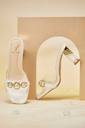 House of Vian Iris White Heels