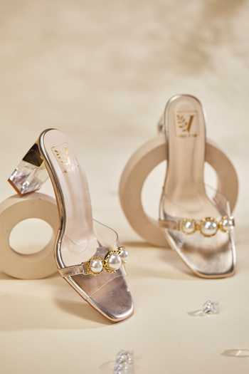 House of Vian Iris Gold Heels