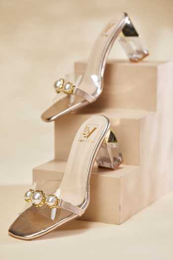 Buy House of Vian Gold Iris Heels Online at Aza Fashions Buy_House of Vian_Gold Iris Heels _Online_at_Aza_Fashions