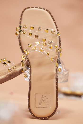 Buy_House of Vian_Beige Roxy Faux Leather Flats _Online_at_Aza_Fashions