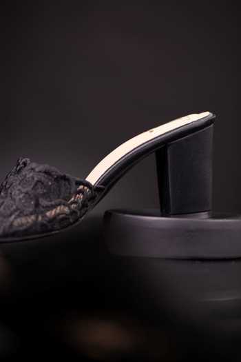 House of Vian_Black Rosalie Heels _Online_at_Aza_Fashions