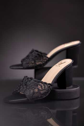 Buy_House of Vian_Black Rosalie Heels _Online_at_Aza_Fashions