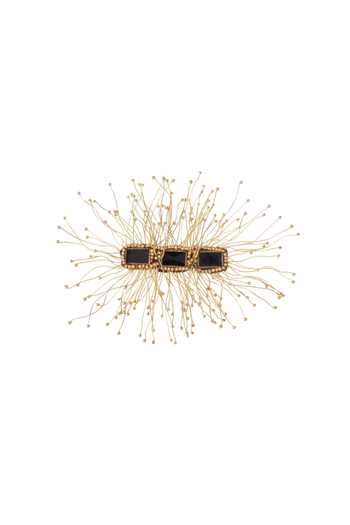 House Of Tuhina Coral Embellished Brooch