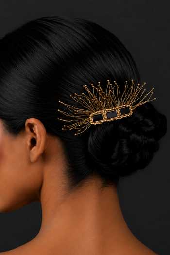 House Of Tuhina Coral Hair Bun Comb