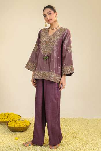 Roohbyridhimaa Farha Striped Kurta Set 