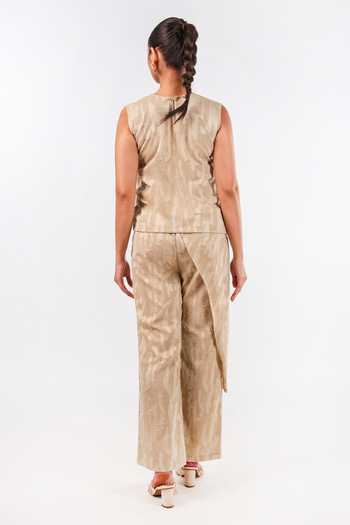 9899 Sable Flap Top & Pant Co-ord Set 