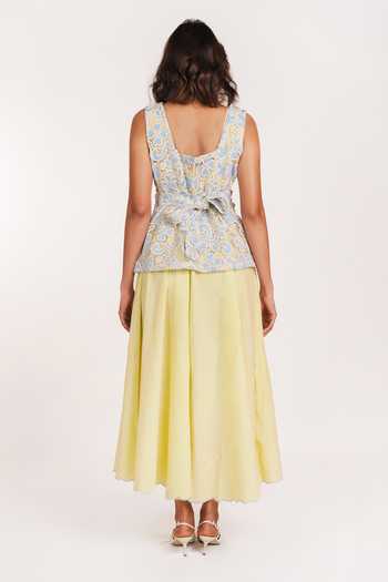 9899 Summer Bloom Top & Dress Set 