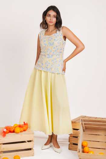 9899 Summer Bloom Top & Dress Set 