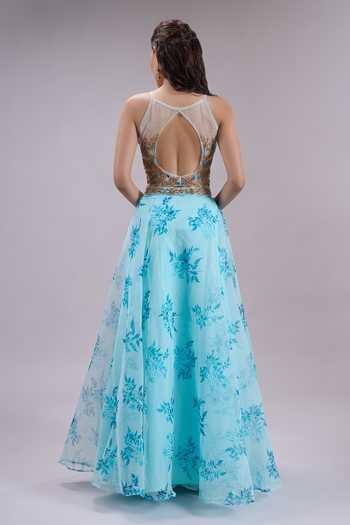 Khwaab By Sanjana Lakhani Floral Print Lehenga Set 