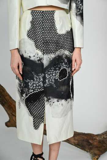 Shop The Dramebaaz CO White Silk Collared Neck Snowdrop Cropped Blazer And Skirt Set Online at Aza Fashions Shop_The Dramebaaz CO_White Silk Collared Neck Snowdrop Cropped Blazer And Skirt Set _Online_at_Aza_Fashions