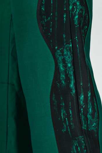Shop The Dramebaaz CO Green Silk Chroma Trouser Online at Aza Fashions Shop_The Dramebaaz CO_Green Silk Chroma Trouser _Online_at_Aza_Fashions