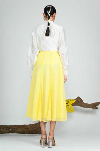 The Dramebaaz CO Aurielle Yellow Skirt 