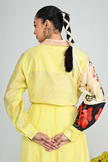 The Dramebaaz CO Limoncello Silk Shirt