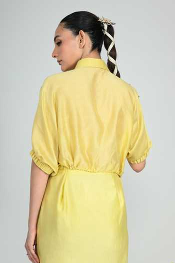 The Dramebaaz CO Summer Lime Cropped Jacket 