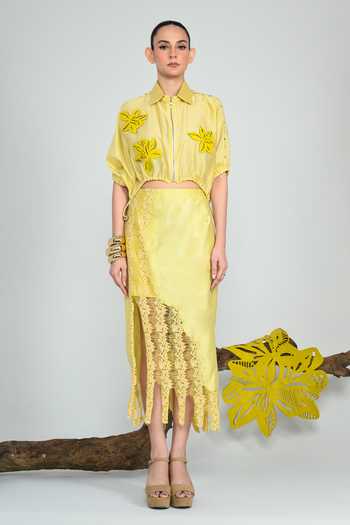 The Dramebaaz CO Summer Lime Skirt Set