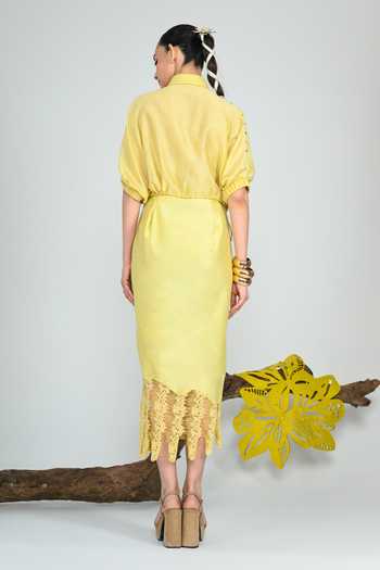 The Dramebaaz CO Summer Lime Skirt Set