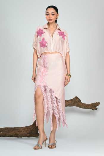 The Dramebaaz CO Squash Cropped Jacket Set