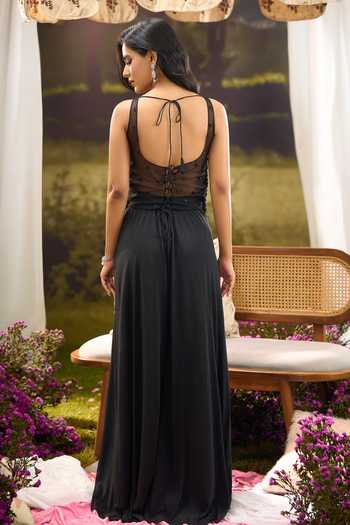 Aariyana Couture Embroidered Top Palazzo Set