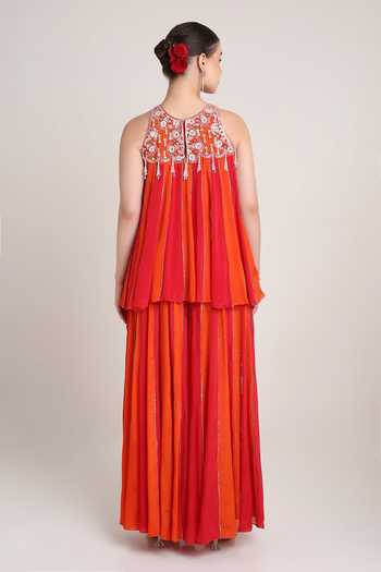 KEITH GOMES Embroidered Tunic & Palazzo Set 
