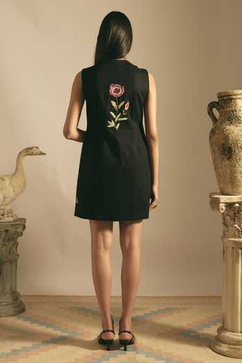 Shimona Garden Of Roses Embroidered Jacket Set 