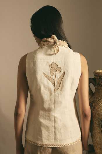 Shimona Iris Applique Work Shacket 