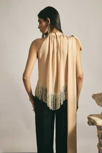 Shimona Desert Draped Halter Neck Top 