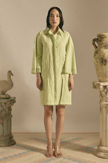 Shimona Lime Reverie Shirt Dress 