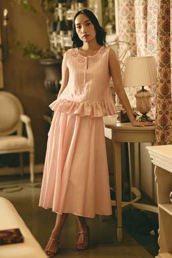Shimona Rose Block Top & Skirt Set 