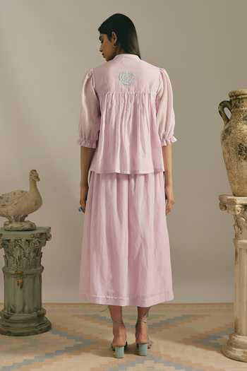 Shimona Lilac Rose Water Top 
