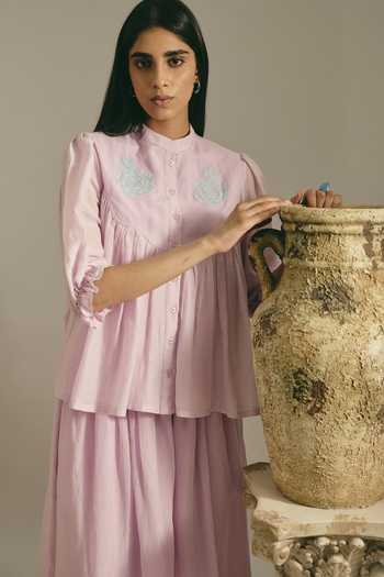 Shimona Lilac Rose Water Top 
