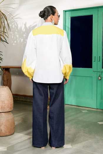 BAHAARA BY DIVYA NARULA Iris Curved Panel Shirt 