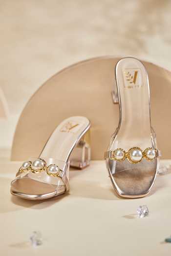 House of Vian Iris Gold Heels