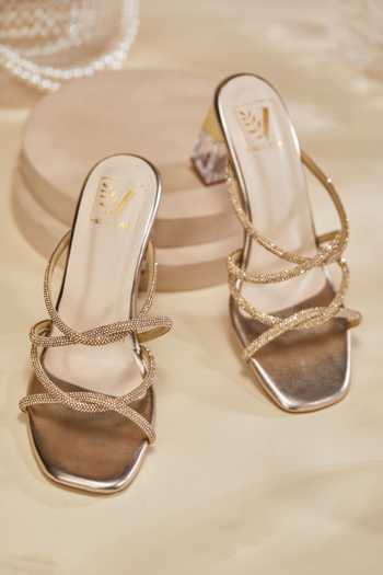 House of Vian Elise Stone Embellished Heels