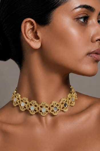 House Of Tuhina Payoja Embellished Choker Necklace