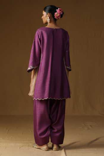 Arpita Sulakshana Vanya Mridul Baingani Embroidered Kurta Set 