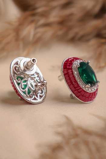 MRJEWELS Alia Embellished Stud Earrings 