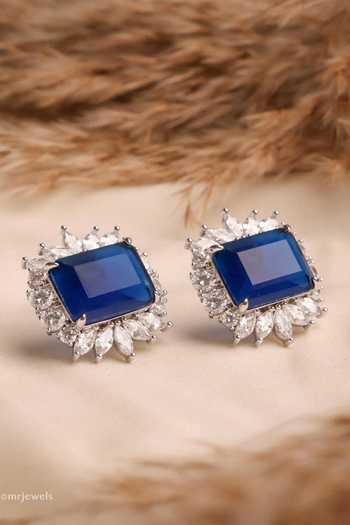 MRJEWELS Swarovski Embellished Stud Earrings 