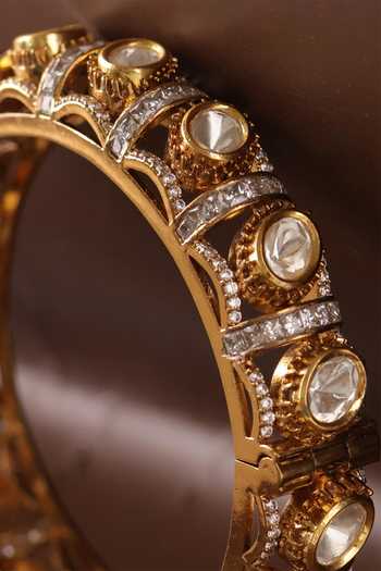 MRJEWELS Rajwada Polki Embellished Kada 