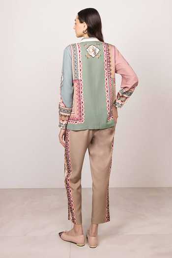 RANNA GILL Eva Buttondown Shirt & Pant Set