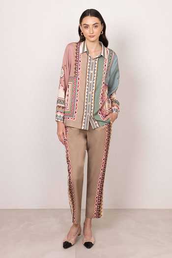RANNA GILL Eva Buttondown Shirt & Pant Set